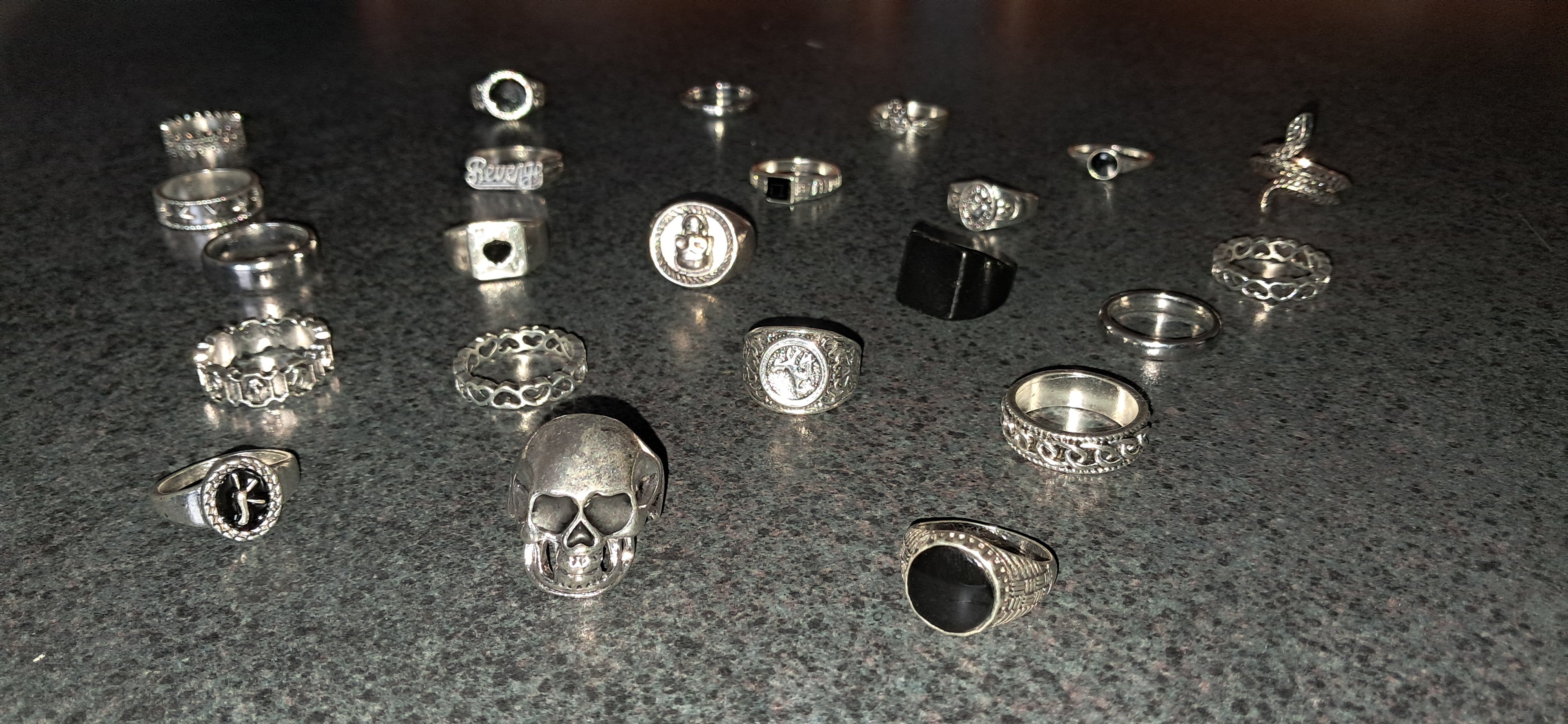 Unique Sterling Silver Look Rings - Perfect for the Bold Look! π₯