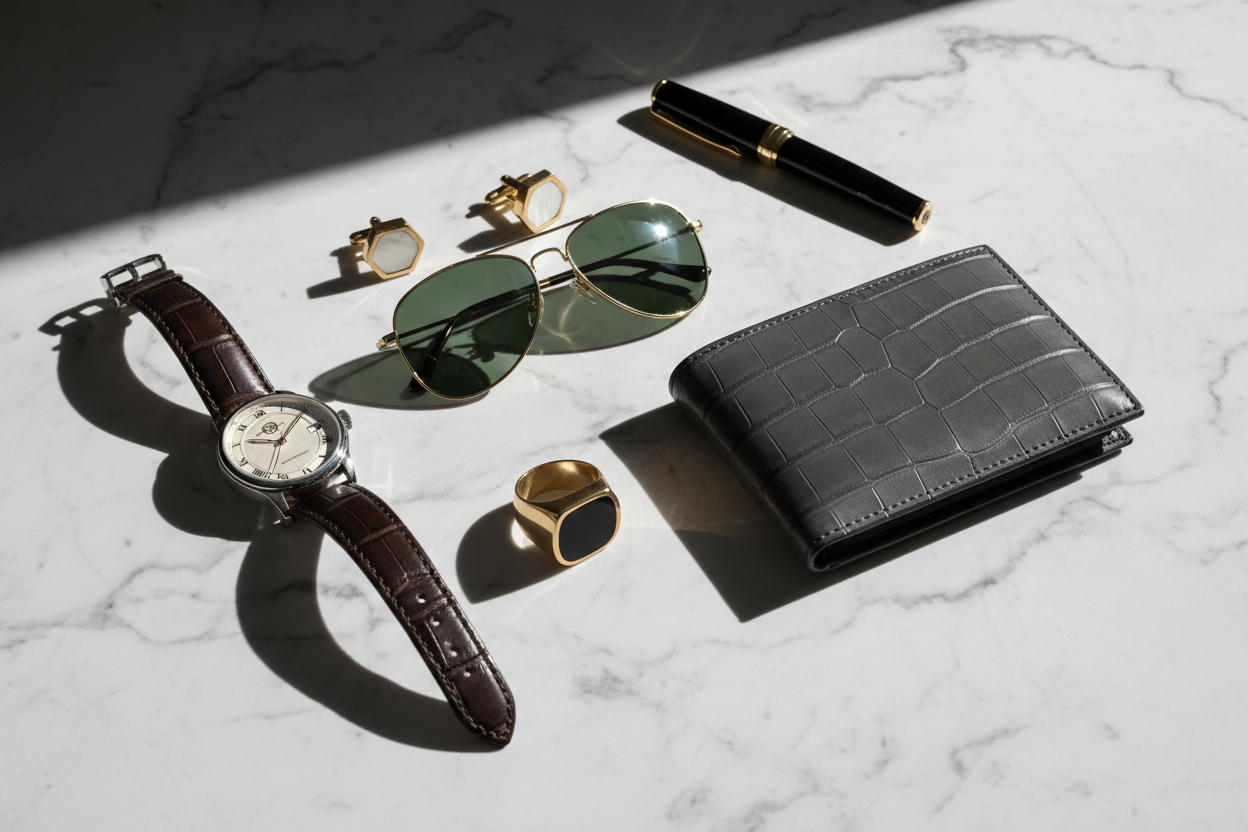 luxury, watches, men's rings, sunglasses etc