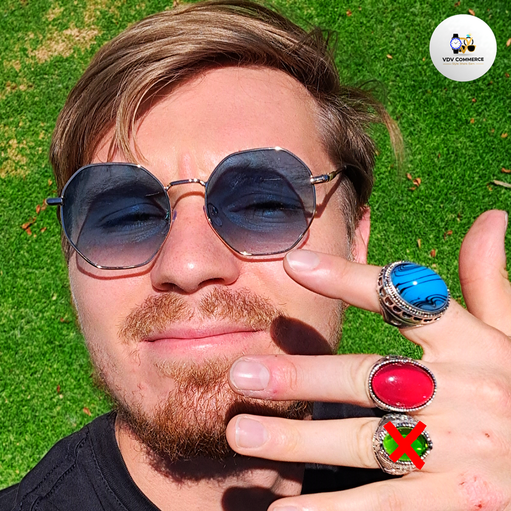 💎 Bold Statement Rings | Faux Gemstone, Hip-Hop Style | VDV Commerce 💎