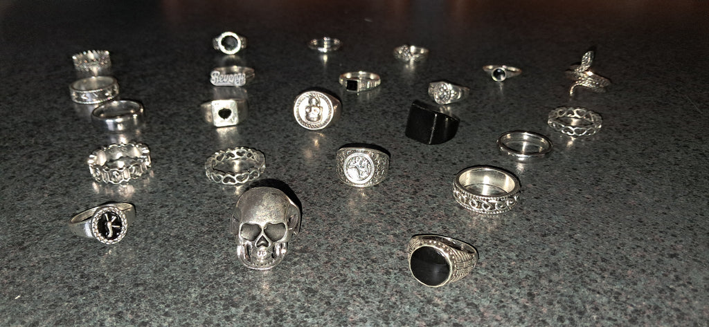 Unique Sterling Silver Look Rings - Perfect for the Bold Look! 🔥