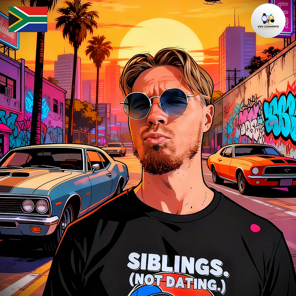 "Siblings (Not Dating)" Funny Graphic T-Shirt | VDV Commerce Exclusive
