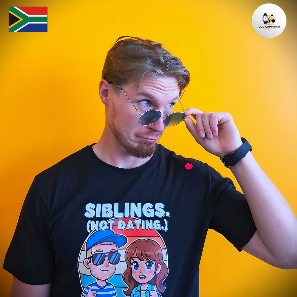 "Siblings (Not Dating)" Funny Graphic T-Shirt | VDV Commerce Exclusive