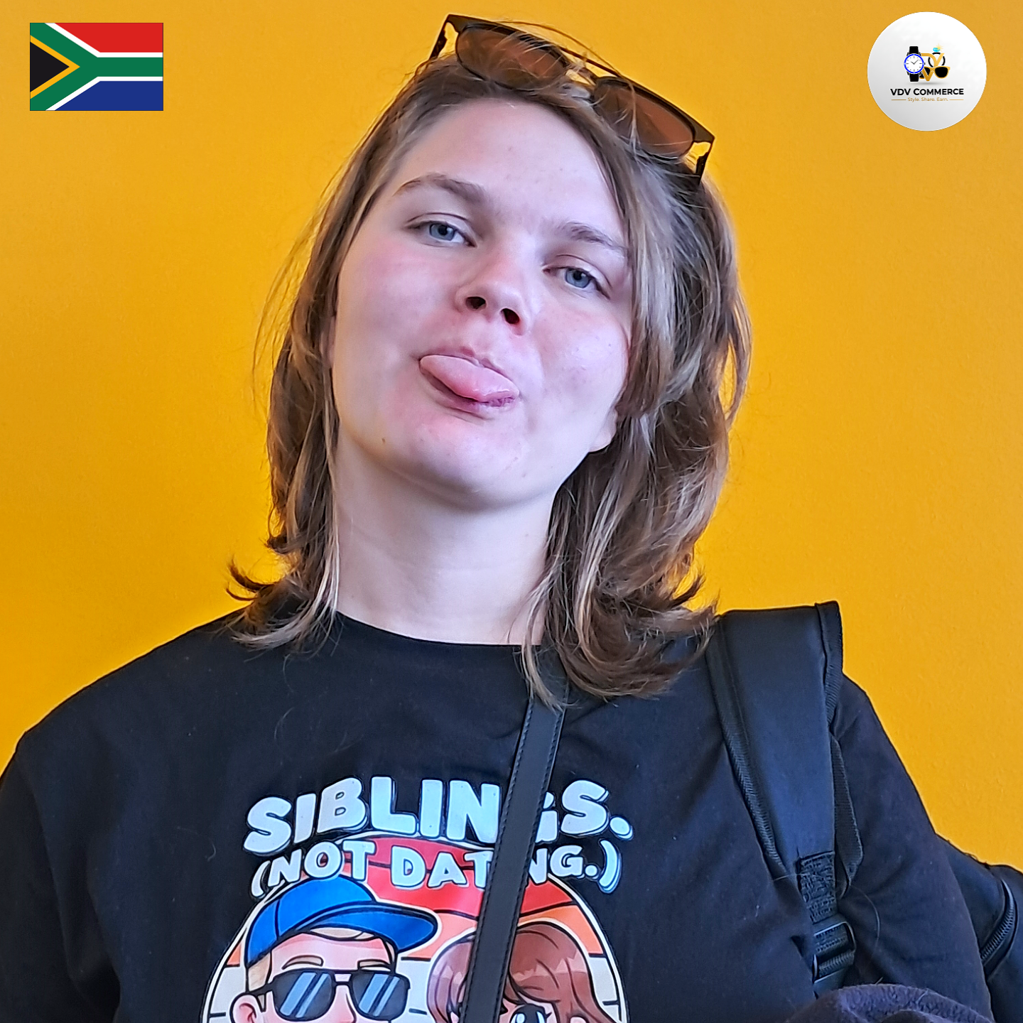 "Siblings (Not Dating)" Funny Graphic T-Shirt | VDV Commerce Exclusive