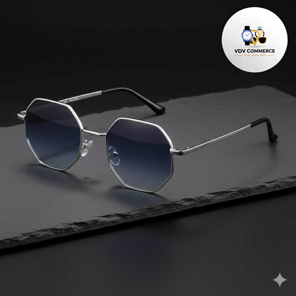 💎 'Hexa' Vintage Polygon Metal Sunglasses | Luxury Unisex UV400 Design 💎